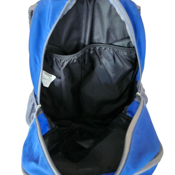 L.L. Bean Blue and Gray Nylon Logo Backpack - Picture 9 of 13